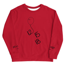 Load image into Gallery viewer, Iz's birthday crewneck - red