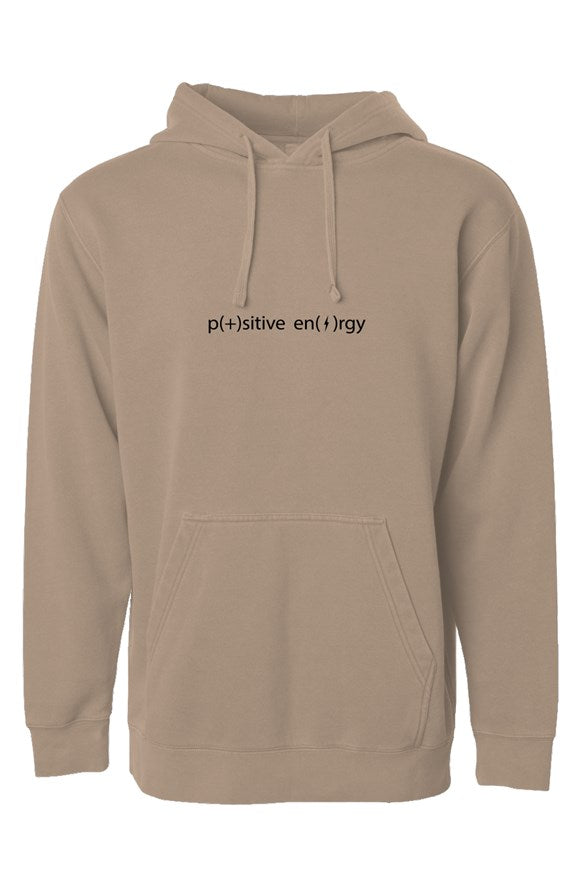 positive energy independent pigment dyed hoodie - tan