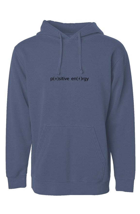 positive energy independent pigment dyed hoodie - indigo