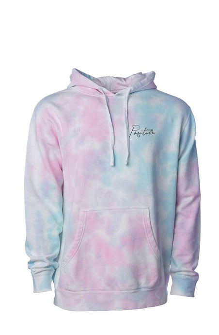 positive energy tie dye hoodie