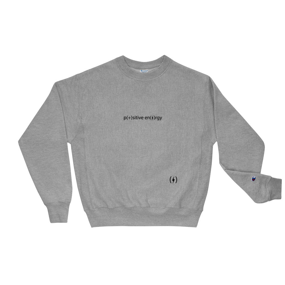 positive energy original crewneck champion - gray