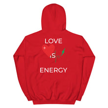 Load image into Gallery viewer, LOVE IS ENERGY hoodie - red
