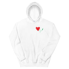 Load image into Gallery viewer, LOVE IS ENERGY hoodie - white
